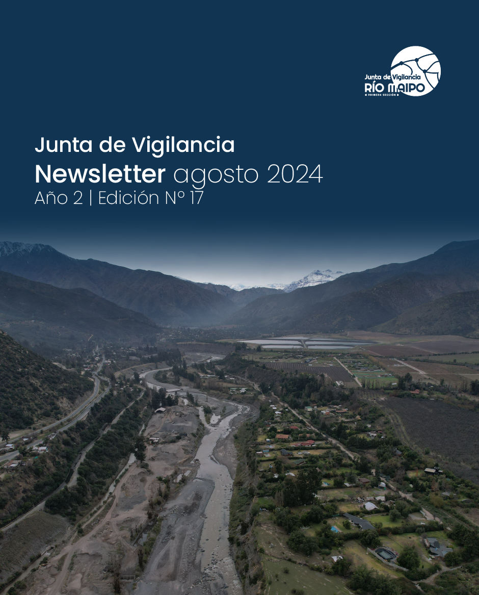 Newsletter Junta de Vigilancia río Maipo primera sección agosto 2024