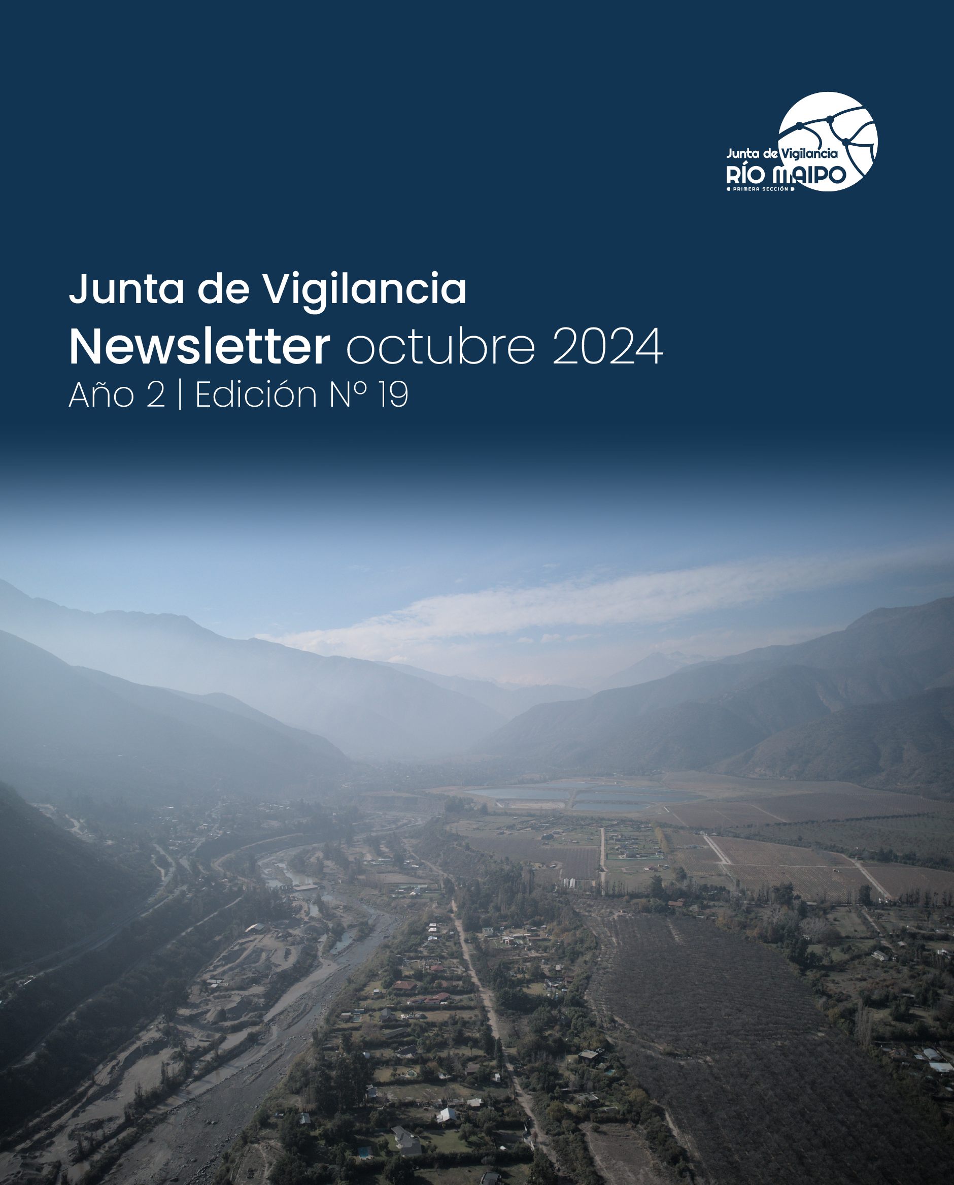 Newsletter Junta de Vigilancia río Maipo primera sección OCT 24